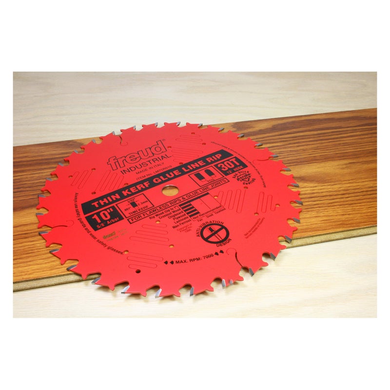 Freud LM75R010: 10" Industrial Thin Kerf Glue Line Ripping Blade, Carbide - Image 2